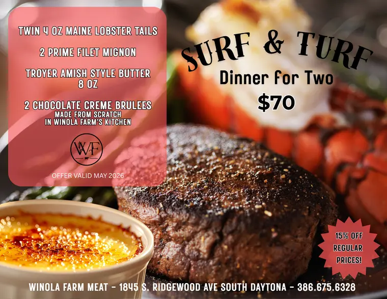 Surf & Turf For Two - Winola Farm Meat